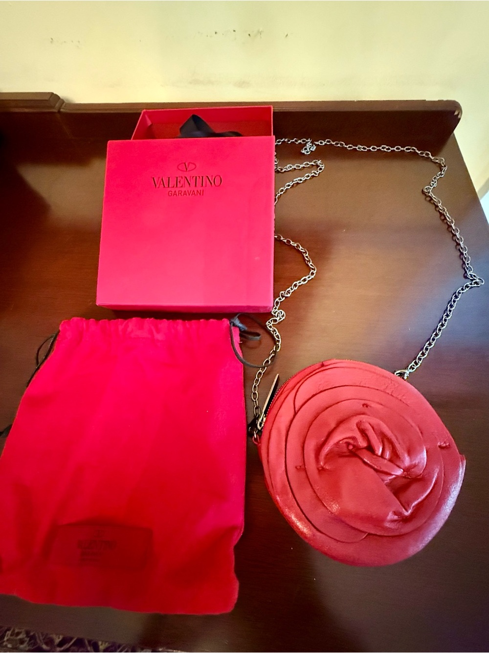 Valentino Red Rose-Accent Crossbody Bag - Women